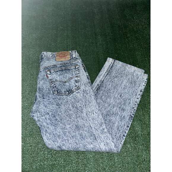 VTG 80’s-90s Levi’s 501 USA Denim Straight Button Fly Men's Jeans W34xL30 - Picture 1 of 8
